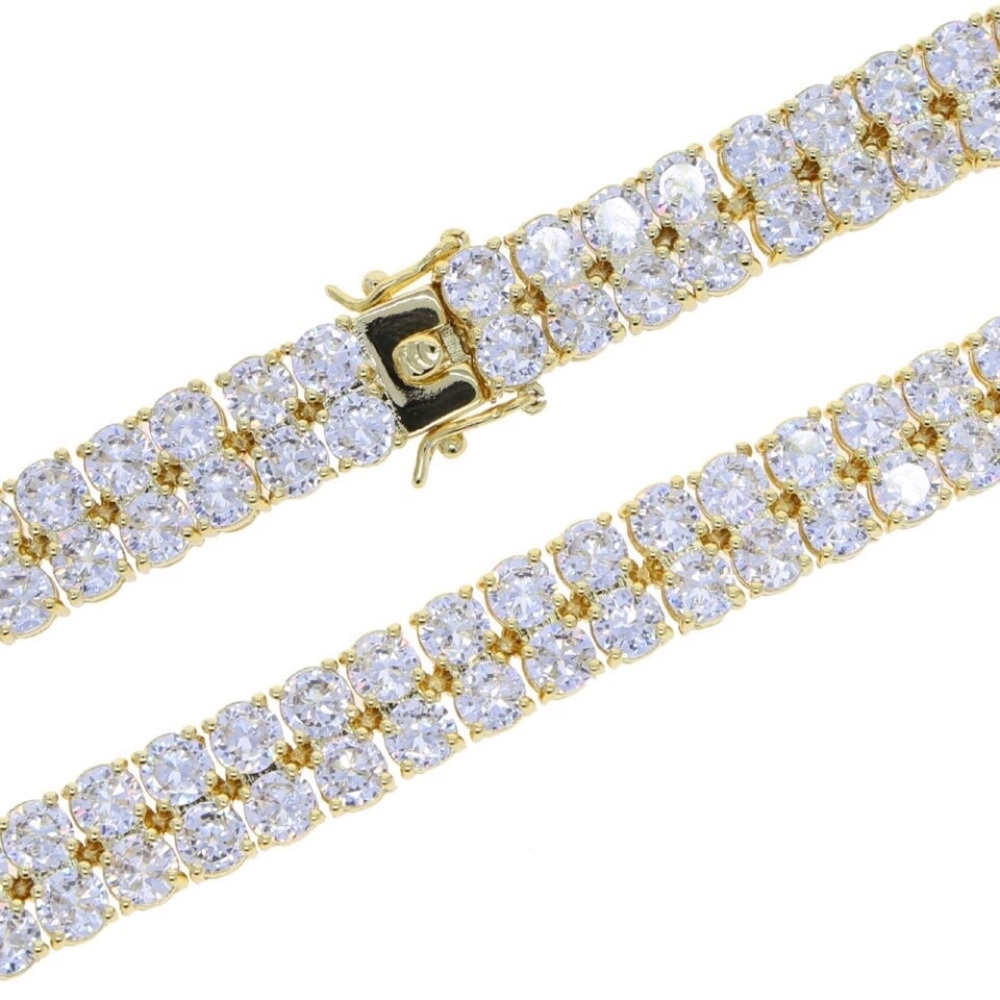 26ct Double Row Tennis Bracelet - Picture 9 of 9
